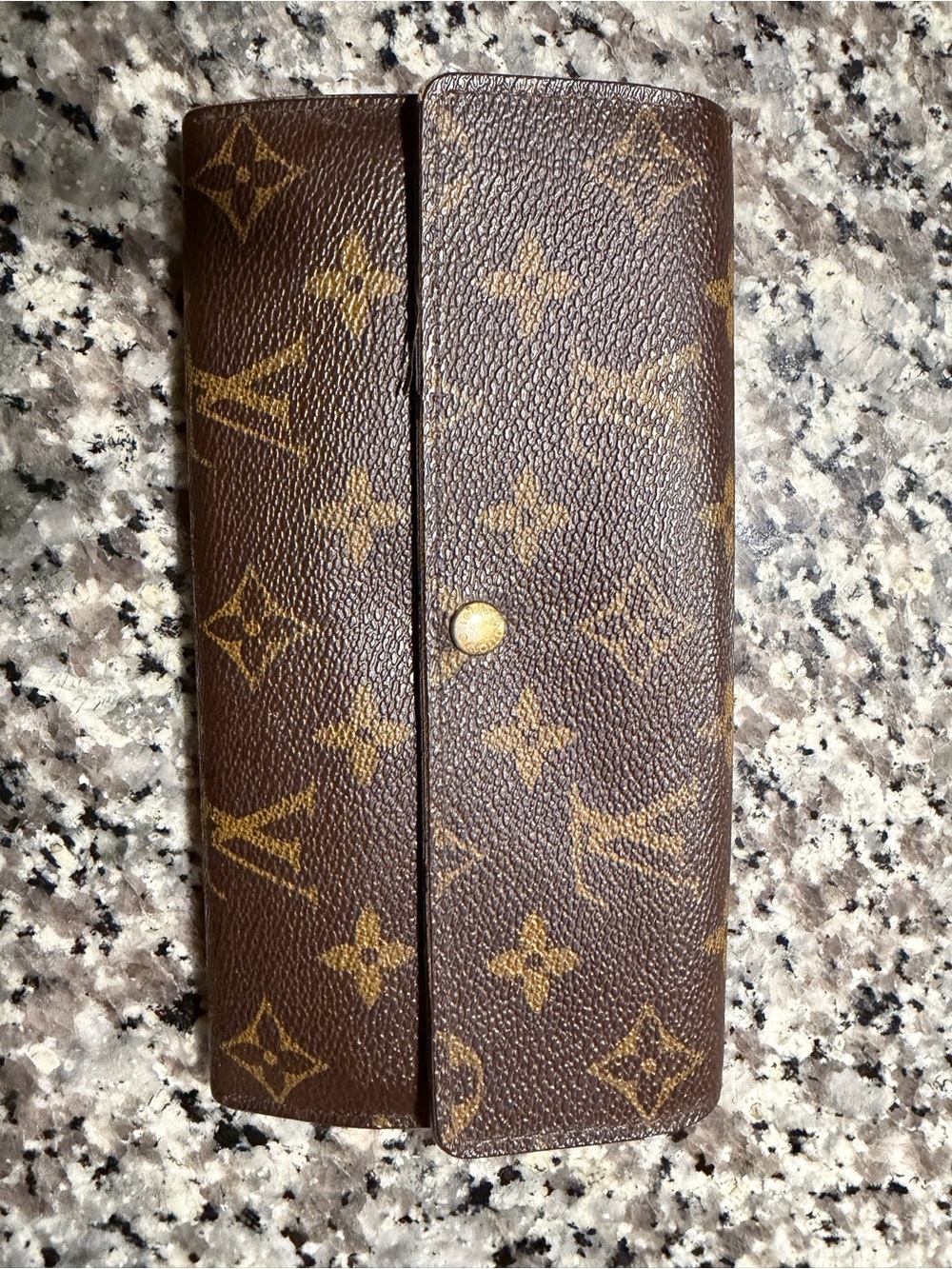 Louis Vuitton Brown Monogram Snap Wallet